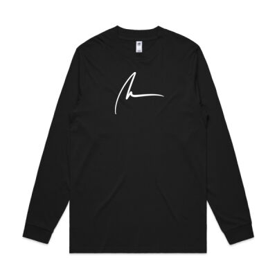 "White Sig Logo" on Long Sleeve Tee Thumbnail